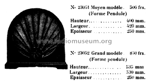 Diffuseur forme pendule 23052; Radio Stanislas - (ID = 1980765) Parlante