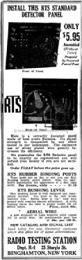 RTS Standard Detector Panel ; Radio Testing (ID = 986852) mod-pre26