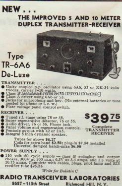 TR-6A6 De-Luxe; Radio Transceiver (ID = 2055563) Amat TRX