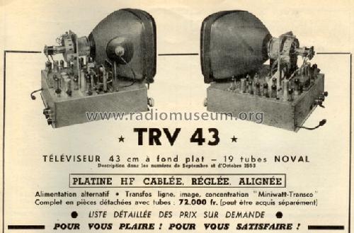 Téléviseur TRV 43; Radio Voltaire; (ID = 454471) Television