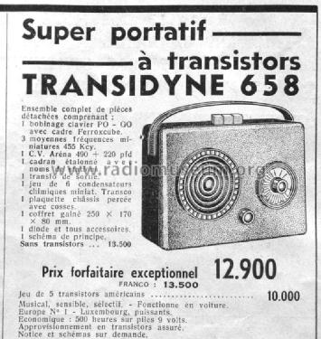 transidyne 658 ; Radio Voltaire; (ID = 944117) Radio