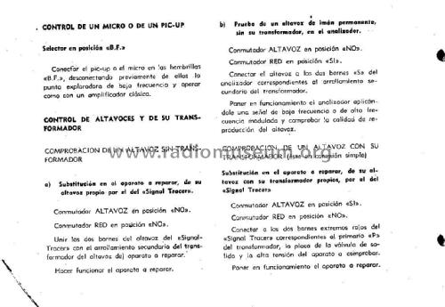 Analizador Electrónico - Signal Tracer - Valgifson T-4; Radio Watt Valgifson (ID = 2409101) Equipment