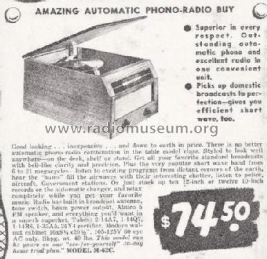 Automatic Phono-Radio M-62C ; Radio Wire (ID = 1709376) Radio