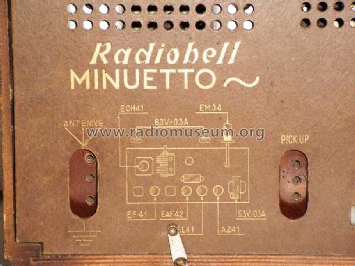 Radiobell Minuetto ; Bell Telephone Mfg. (ID = 222191) Radio