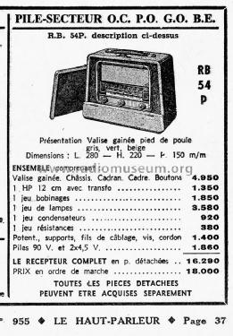 RB54P; Radiobois; Paris (ID = 2706709) Radio