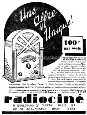 Cinébijou ; Radiociné Radio-Ciné (ID = 2132690) Radio