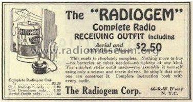 The Radiogem ; Radiogem Corp., The; (ID = 1559331) Kit