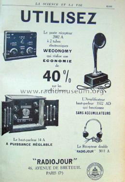 Radiojour casque 'Récepteur double' 3011A; LMT L.M.T., Le (ID = 1771021) Altavoz-Au