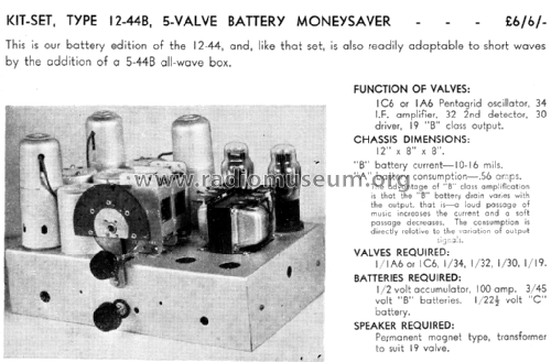 Moneysaver 12-44B; Radiokes; Sydney (ID = 1790725) Bausatz