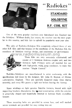 Solodyne coil Kit ; Radiokes; Sydney (ID = 1789313) Bauteil