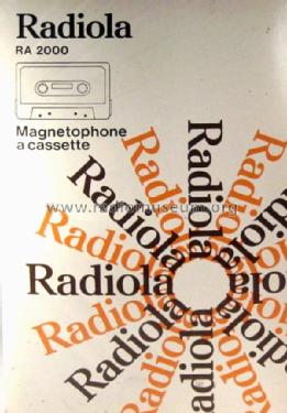 RA2000 /00; Radiola marque (ID = 2281937) R-Player