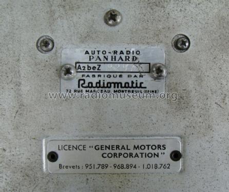 Panhard Dyna A2P ; Radiomatic, S.F.R.T. (ID = 1732951) Car Radio