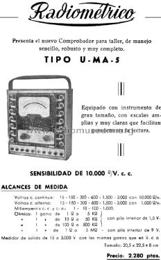 Comprobador Universal UMA-5; Radiométrico, Carlos (ID = 2456817) Equipment