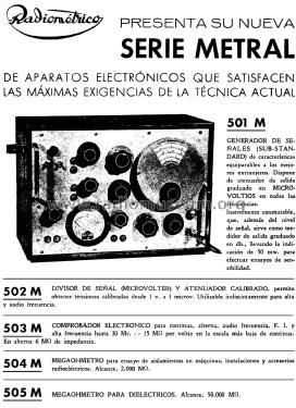 Divisor de Señal, Atenuador Calibrado 502-M; Radiométrico, Carlos (ID = 2456811) Equipment