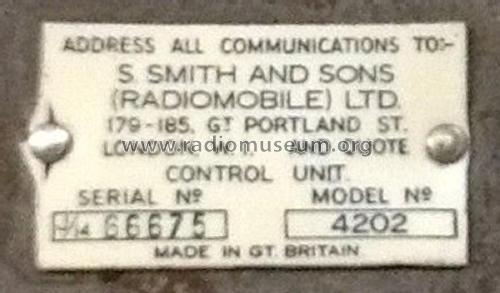 4202; Radiomobile Ltd., (ID = 2606794) Car Radio