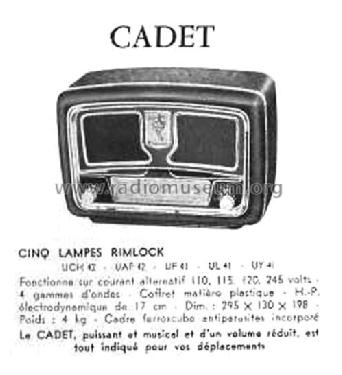 Cadet ; Radiomuse, A. Robert (ID = 1979799) Radio