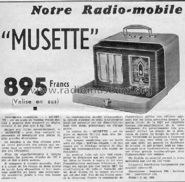 Musette ; Radiomuse, A. Robert (ID = 979382) Radio