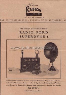 Superdyne 4 Radio-Ford ; Radion - ing. (ID = 2643616) Radio