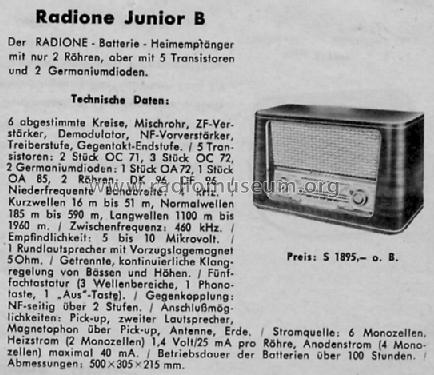 Junior B ; Radione RADIO (ID = 443143) Radio