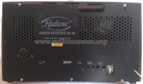 Junior Register 3K-W; Radione RADIO (ID = 1952851) Radio