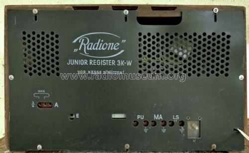 Junior Register 3K-W; Radione RADIO (ID = 2300942) Radio