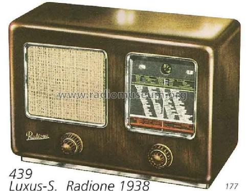 Luxus-Super 439-A; Radione RADIO (ID = 2275) Radio