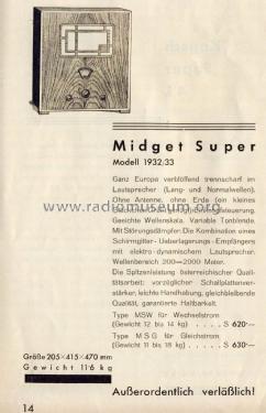 Midget-Super MSG; Radione RADIO (ID = 1300607) Radio