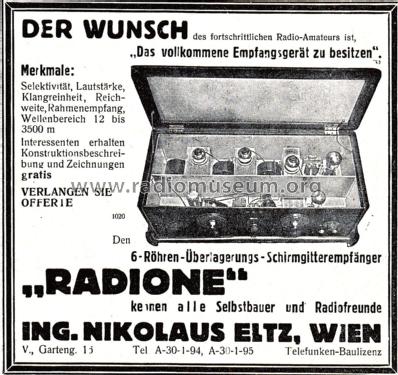 Universal-Empfänger SS6; Radione RADIO (ID = 2388500) Radio