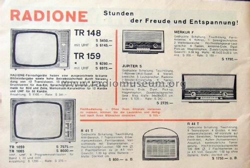 Vollautomat TR148; Radione RADIO (ID = 2029053) Television