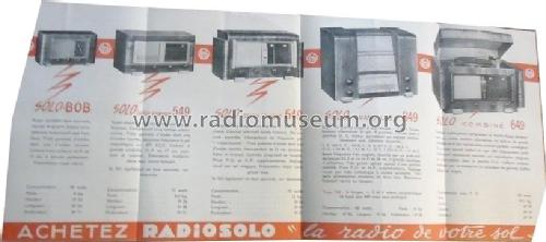 Solo Grand Luxe 849; Radiosolo, Société (ID = 1792808) Radio