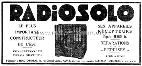 737 ; Radiosolo, Société (ID = 1979273) Radio