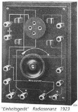 Einheitsgerät ; Radiosonanz GmbH bzw (ID = 2345) Radio