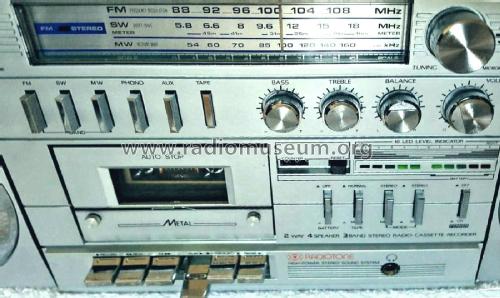 3 Band Stereo Radio Cassette Recorder RCX-4; Radiotone Vertriebs- (ID = 3093556) Radio