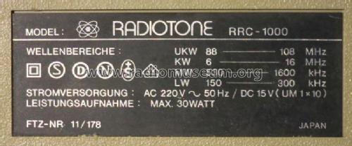 Blue Star RRC-1000; Radiotone Vertriebs- (ID = 2704370) Radio