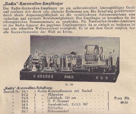 KW-Empfänger LK3; Radix, G. Rohland & (ID = 1521972) Kit