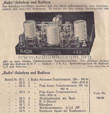 Radixon ; Radix, G. Rohland & (ID = 1521974) Kit