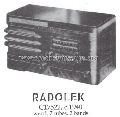 C17522 ; Radolek Co., Chicago (ID = 1462379) Radio