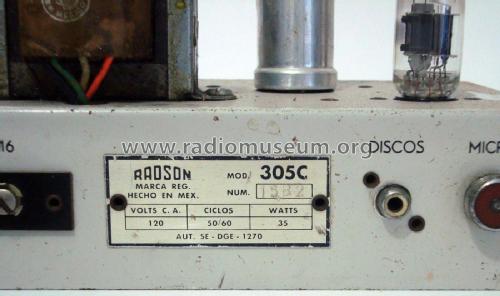 Amplifier 305C; Radson; Guadalupe (ID = 1976058) Ampl/Mixer