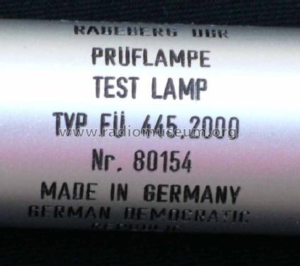 Prüflampe FÜ 445.2000; Rafena Werke (ID = 1216069) Equipment