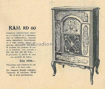 RD60; RAM R.A.M., Radio (ID = 2886556) Radio