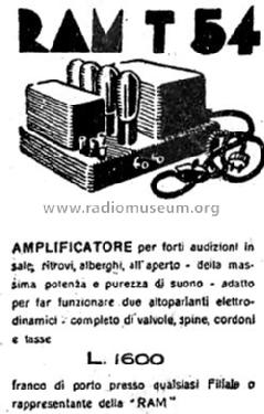 T54; RAM R.A.M., Radio (ID = 1132116) Ampl/Mixer