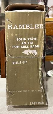 Solid State AM/FM Portable Radio C-202; Rambler brand, Sun (ID = 3033110) Radio