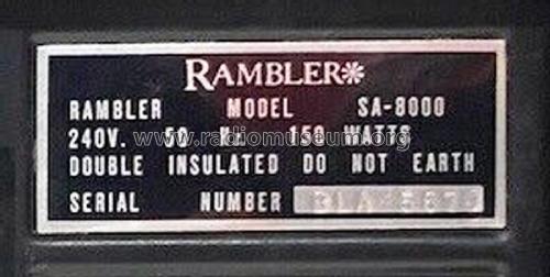 Stereo Amplifier SA-8000; Rambler brand, Sun (ID = 2865418) Ampl/Mixer