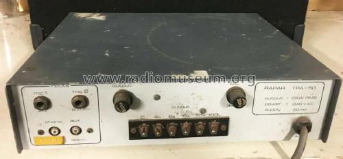 Public Address Amplifier TPA-50; Rapar, Radio Parts (ID = 2640134) Ampl/Mixer