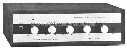 Rapar All Silicon Transistor Stereo Amplifier NS1600W; Rapar, Radio Parts (ID = 2435114) Ampl/Mixer