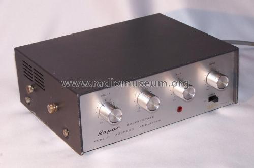 Rapar Solid State Public Address Amplifier. TPA-30; Rapar, Radio Parts (ID = 2397108) Ampl/Mixer