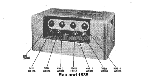 1835 ; Rauland Corp.; (ID = 1527288) Ampl/Mixer