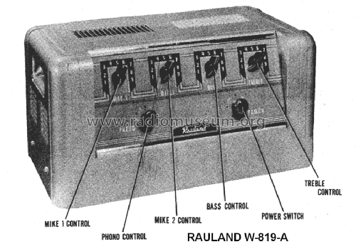 W-819-A ; Rauland Corp.; (ID = 1383473) Ampl/Mixer