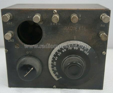 Radiette 1-Tube Receiver ; Rauschenberg Radio (ID = 2602908) Radio