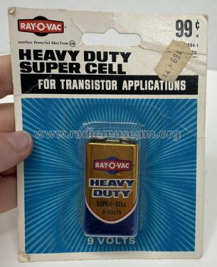 Heavy Duty Super Cell 9V D1604-1; Ray-O-Vac / Rayovac, (ID = 2955039) Power-S